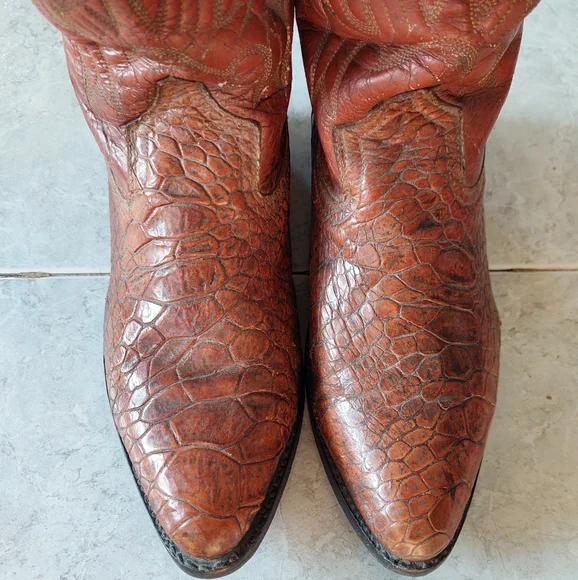 Pre Ban Sea Turtle Western Cowboy Boots - Picture 12 of 16